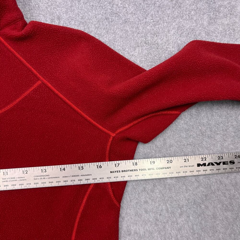 columbia‎ titanium omni heat sweatshirt red fleece 1/2 zip small - Picture 8 of 8